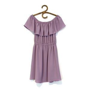 Aritzia | Wilfred | Hosta Off The Shoulder Dress Lavender‎ Size S